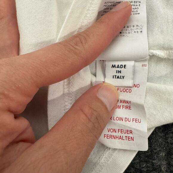 DOLCE & GABBANA Baby 12-18 Months #dgfamily Appliqué T-Shirt Short Sleeve White - Picture 9 of 13